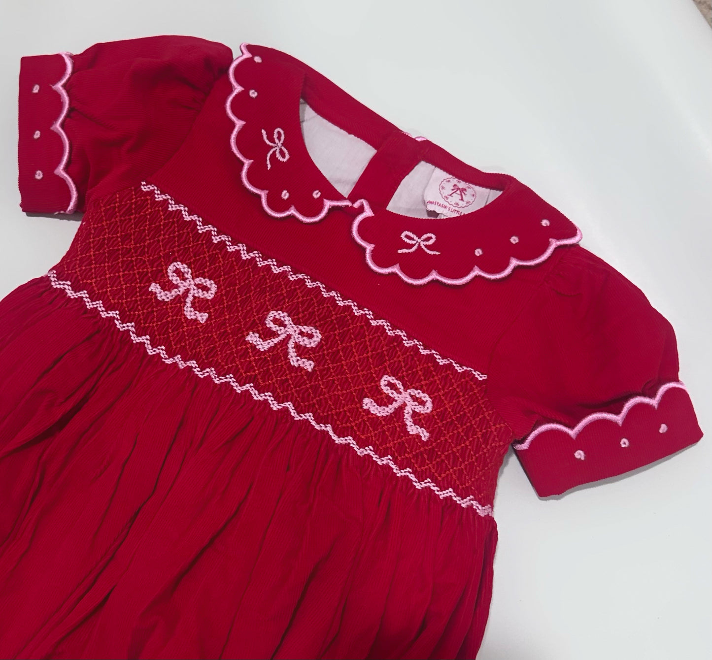 Ruby Bows Romper
