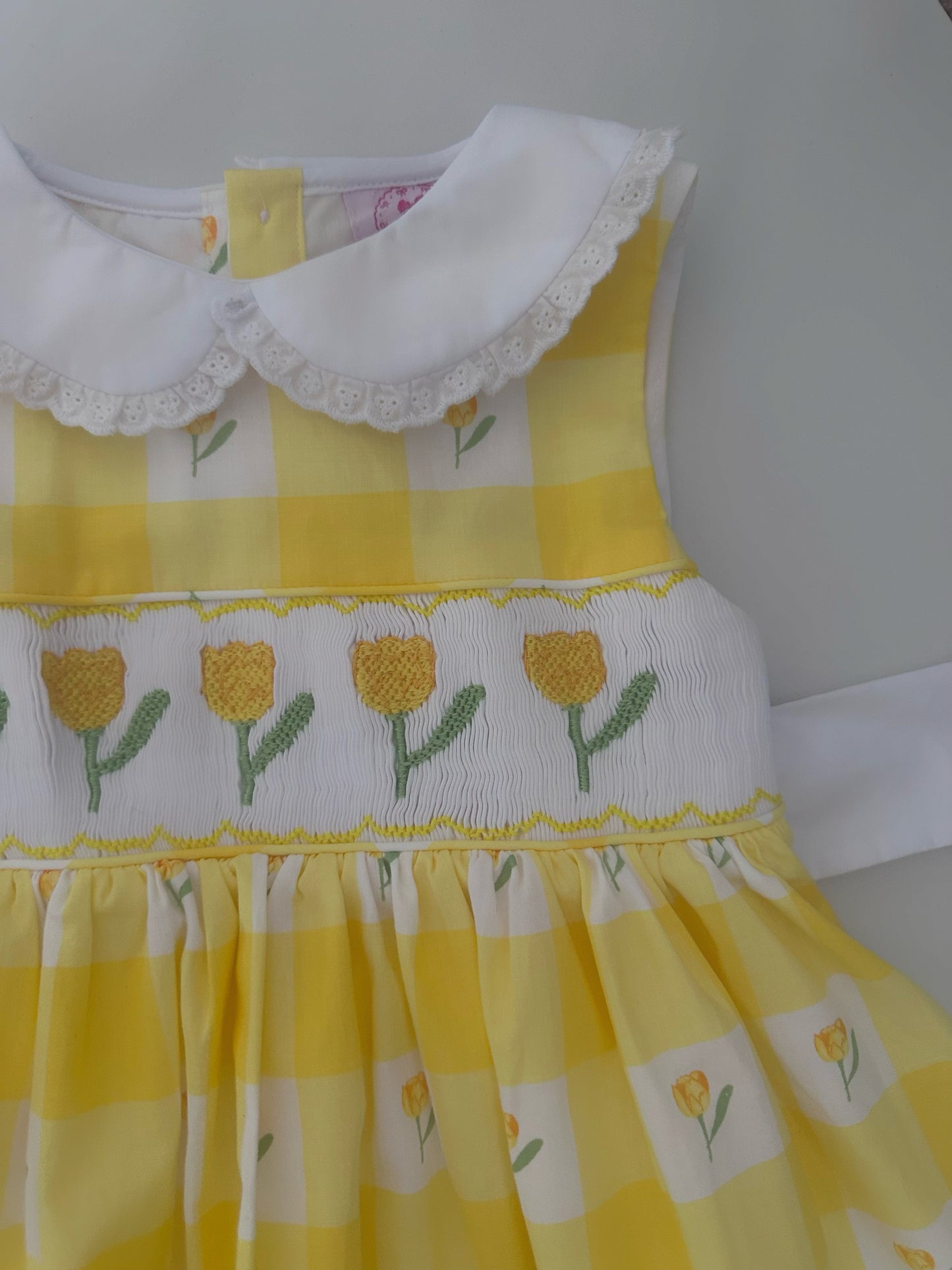 Sunny Tulip Smock Dress