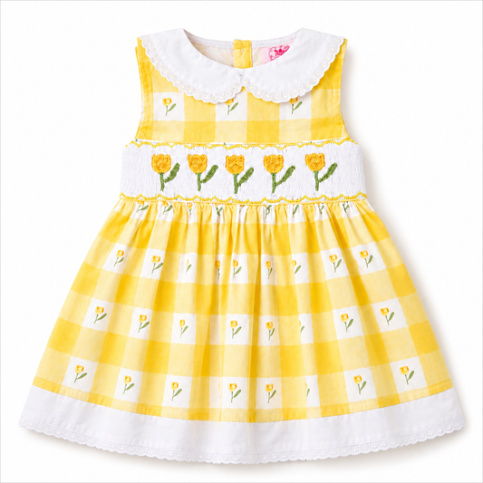 Sunny Tulip Smock Dress