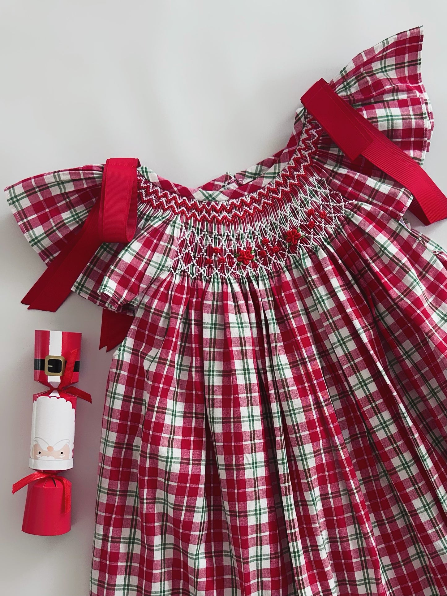 Christmas Tartan Smocked Set